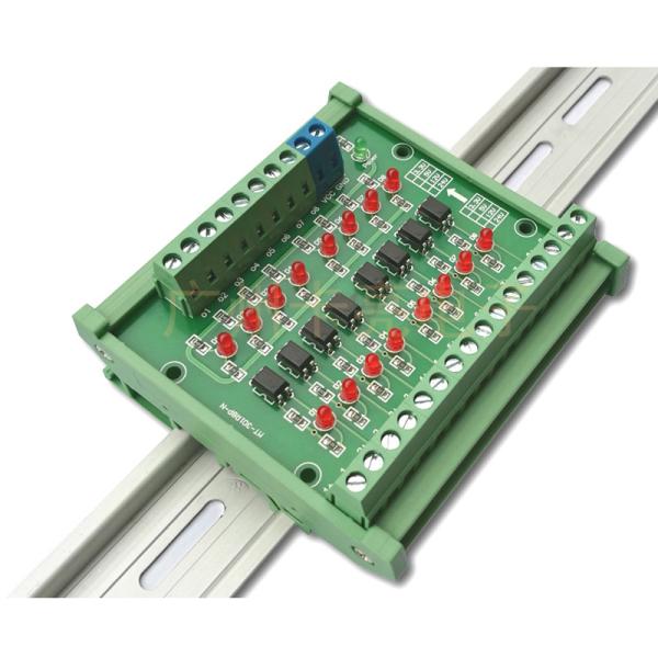TTL HTL Signals Converter Terminal Blocks Board 8 Ways For PLC NPN or PNP 1.8V 3