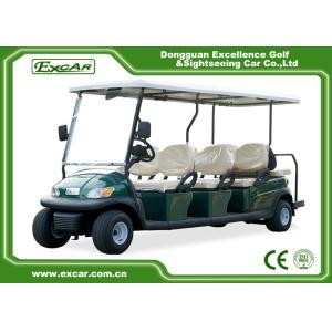 China 24KM/H 48V Electric Golf Carts , Steel Chassis 8 Seater Golf Cart on sale