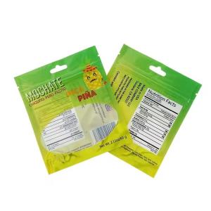 Custom Printing Biodegradable Plastic Zipper Three Side Sealed Packaging Bag