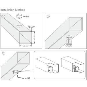 MINI IP67 LED Handrail Lights with 24VDC Working Voltage and High Brightness 120
