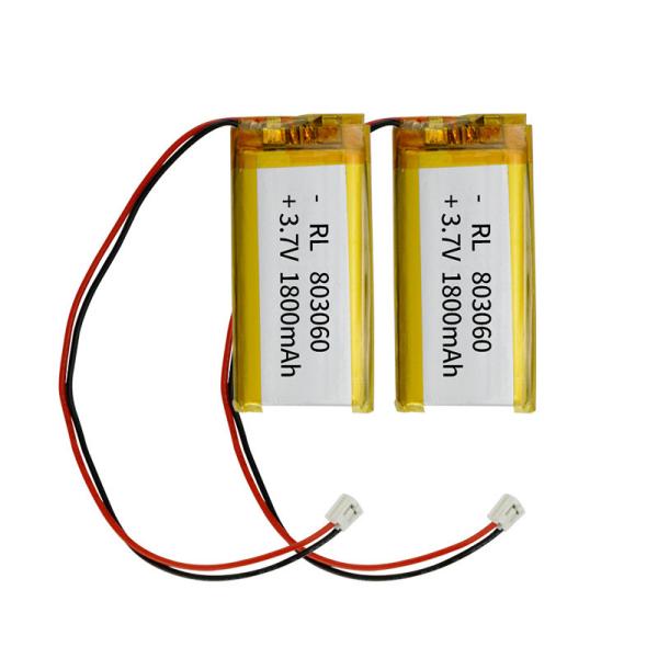 Lower Internal Resistance 1800mAh Lithium Polymer 3.7 V