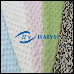 Professional Plain Velboa Fur Fabric Soft Fabric With Raised Dot