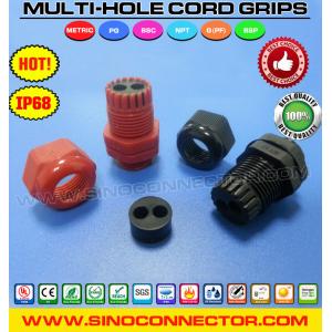 Multi-hole (Multi-Entry) Plastic IP68 Cable Glands with PG & Metric Threads for