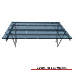 Open Ground Carport Solar Systems Ease Configuration Installation Anodized