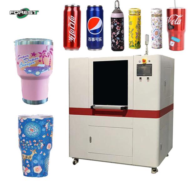 High Precision Rotary Inkjet Printer For Industrial Printing UV Glass Printer