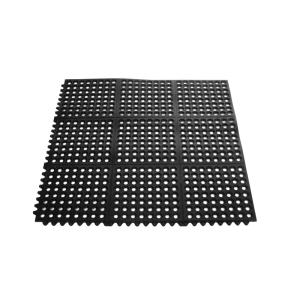 Rubber Flooring Mat Antifatigue Mat Anti-slip Rubber Mat With Holes Interlocking
