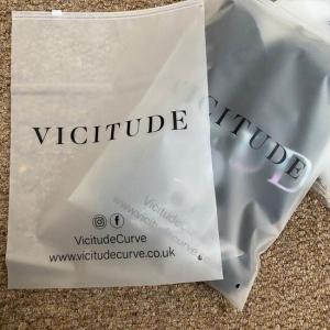 Custom Print Biodegradable Frosted Transparent Plastic Slide Zip Self Seal