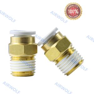 SMC Brass Threaded Lightweight KQ2H One-touch Straight Fittings KQ2H04-M3A