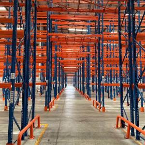 Powder Coated Adjustable Pallet Rack Shelving / Warehouse Rack