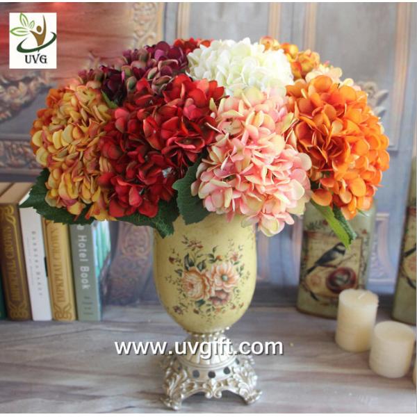 Quality UVG FHY25 fabric artificial hortensia wholesale silk flower hydrangea for home decoration wholesale