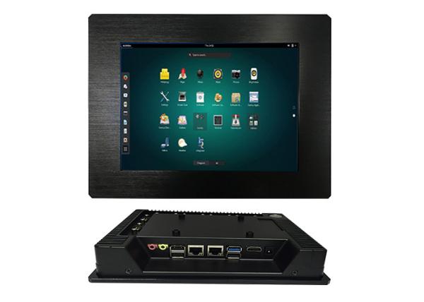 Quality 8 Inch Embedded Touch Panel PC Aluminum Alloy Material Linux OS And 5 COM RS232 wholesale