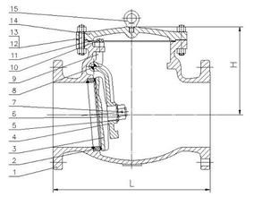 Non Return Carbon Steel Check Valve , Flanged Swing Check Valve Metal To Metal