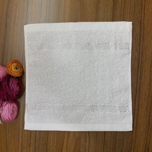 Business Class Airline Hemmed Cotton Hand Towel With Satin Stripe