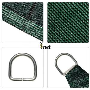 Triangular Sunshade Sail 180gsm Cooling Sunshade Canopy HDPE New Material