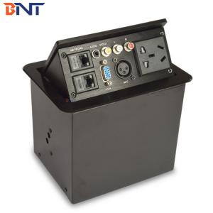 Multi Function Desktop Power Sockets , Conference Black USA Power Plug