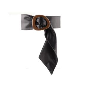 Customized 100cm Soft Leather Belt Rounded Buckle For Coat