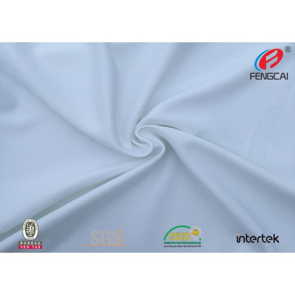 White 88% Nylon Polyester Spandex Fabric Haining Fengcai Polyamide Spandex Fabric
