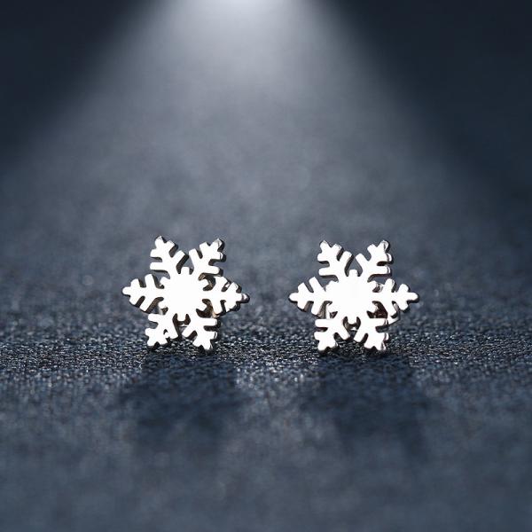 Stainless Steel Stud Earring For Women Man Snow Gold And Silver Color Lover's Engagement Jewelry Drop Shipping