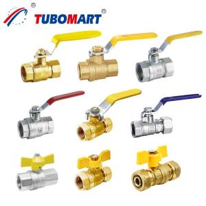 Manual Hpb58-3A Brass Gas Valve 1/2 Gas Ball Valve For Residential Installations