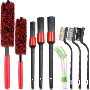 China Coral Fleece Car Detailing Brush Auto Upholstery Brush For Dashboard Ac Cleaning on sale