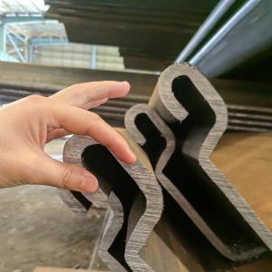 China Larssen Steel Sheet Pile Sy290 Sy390 Used Black Color Piling Hot Rolled U Shaped on sale