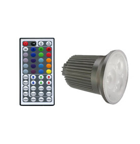 China Led spot light 9W RGB color with remote controller on sale