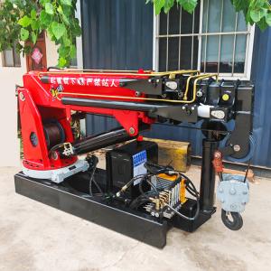 Cheap Mini Pickup Crane Small Crane with Remote Control Hydraulic Extensions Lifting Marble for sale