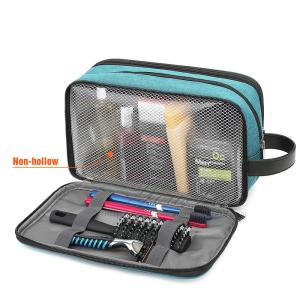 Bathroom Waterproof Hanging Travel Toiletry Bag With Leather Handle