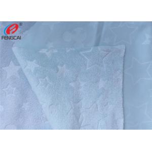 Custom Embossed Polyester Minky Plush Fabric Velour Upholstery Material