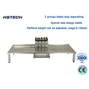Cheap 3 Groups Blade PCB Depanelizer Low Force Stress For LED Strip Light HS-F306 for sale