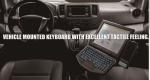 Ruggedized Vehicle Keyboard Desktop With Touchpad Backlit Scissors Switch