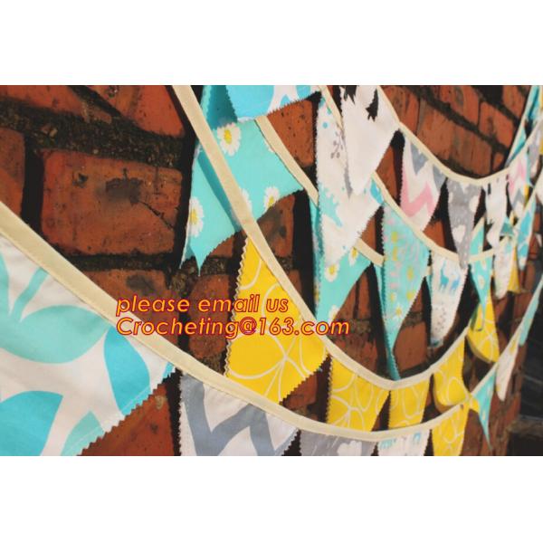 Quality rustic wedding banner, burlap lace banner, event party supplies, party Decorations Handmade Vintage Rustic Lace Flag Bun wholesale