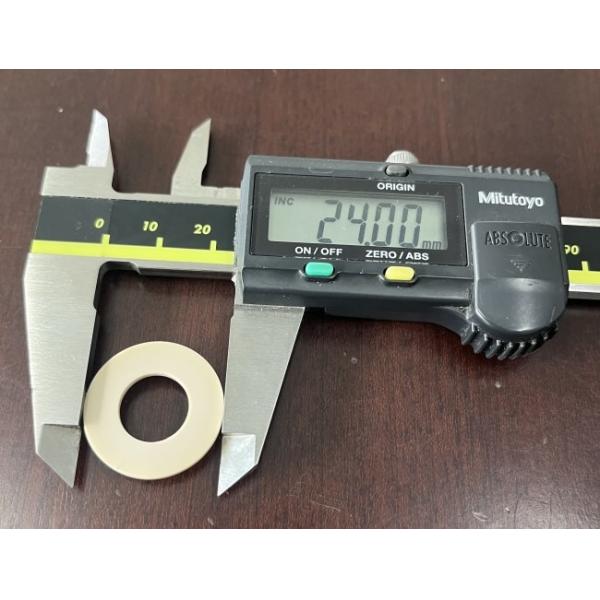 High Temp Resistant PEEK Pad Milk White ID12 OD24 H1.5 Back Up Ring Cold Resistant