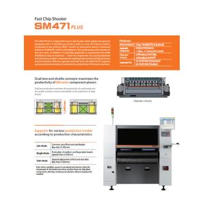 SM471 PLUS Pick And Place Machine 80K CPH Hanwha Or Samsung Band