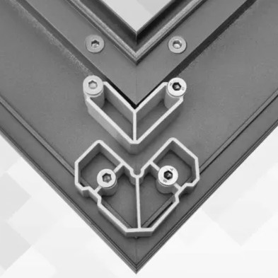 Customized Aluminum Hardware Corner Joint for Doors and Windows According to