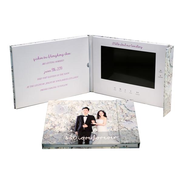 Offset Printing 10 Inch LCD Screen Video Brochure Advertising Business Brochure
