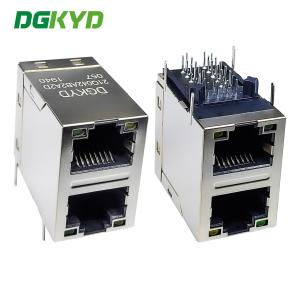 China RJ45 multi port connector 6U Gigabit filter 2X1 modular block socket RJ45 network port connector DGKYD21Q042AB2A2D057 on sale China RJ45 multi port connector 6U Gigabit filter 2X1 modular block socket RJ45 network port connector DGKYD21Q042AB2A2D057 on sale
