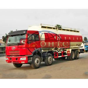 China FAW 40m3 Bulk Cement Truck 2 / 3 Seat J5P With A/C Cabin 8X4 Driving Type on sale