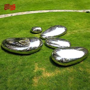 Stainless Steel Modern Style Art Furniture with Pebble Fountain and Mirror