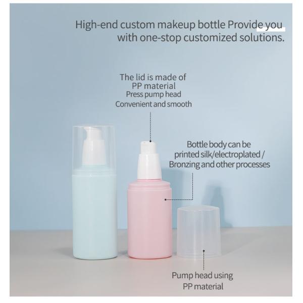 PE Material Cosmetic Lotion Bottles 100ml / 120ml Sunscreen Lotion Bottle For Cosmetics Shampoo