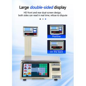 Maximum Range 30kg Intelligent Bar Code Table Scale SHW-TMF6 with 10/7 Inch