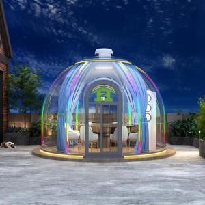 Flame Retardant Safe Dome Glamping Tent Transparent Inflatable Bubble House