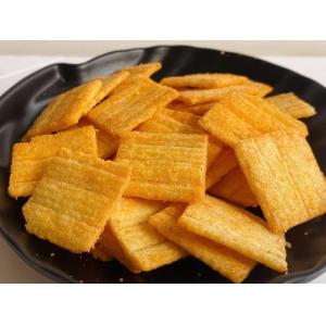 Delicious millet snack streetfood cheese rice cracker crispy rice crust