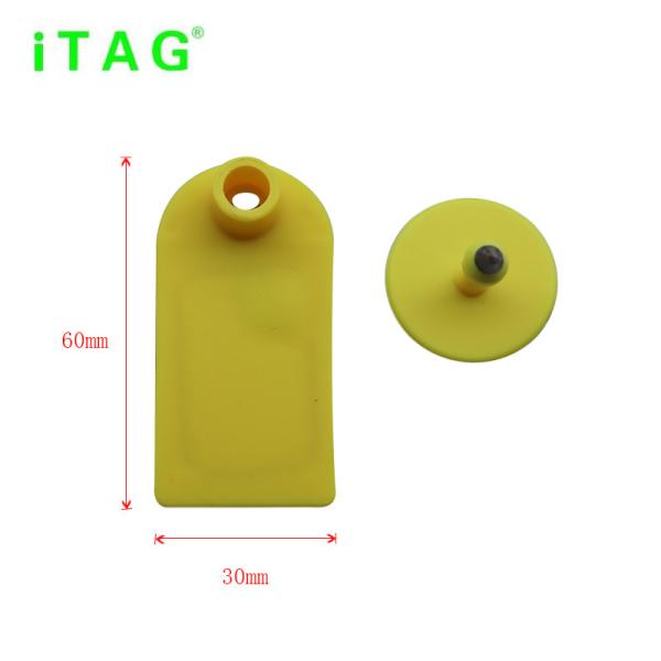 Quality RFID sheep ear tag,60*30mm easy to tracking,UHF read and write data in clip Alien H3,chicken ear tag,8 colors wholesale