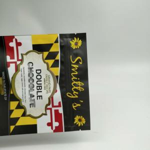 Stand Up Snack Bag Packaging Three Side Seal Round Corner With Zipper