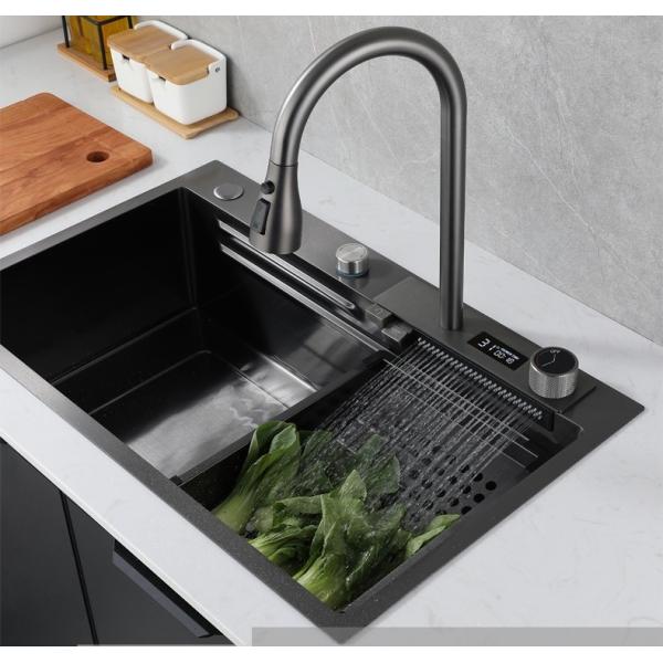 Quality Multifuctional Module SS Handmade Kitchen Sink Black Anti Corrosion wholesale