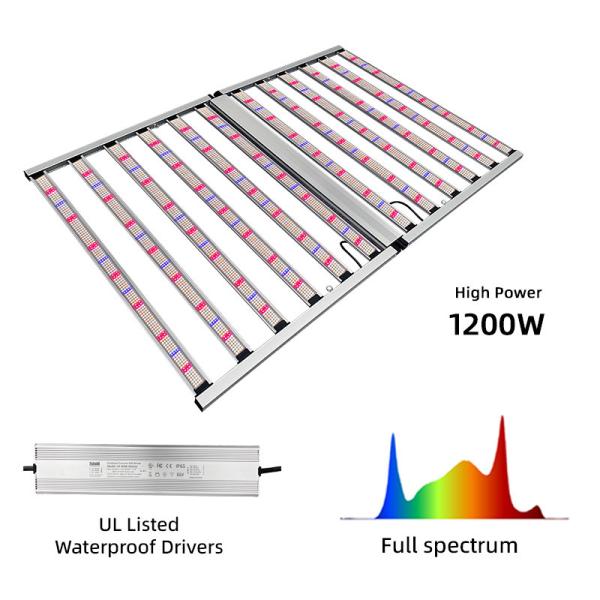 Quality Dimmable Folding LED Grow Light 1200W With Max 5x8ft Coverage Area Grow Lights For Growing Vegetables wholesale