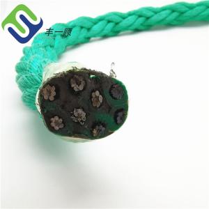 8 Strand Braided 1000m Length PP Combination Rope With Steel Wire For Deep Sea
