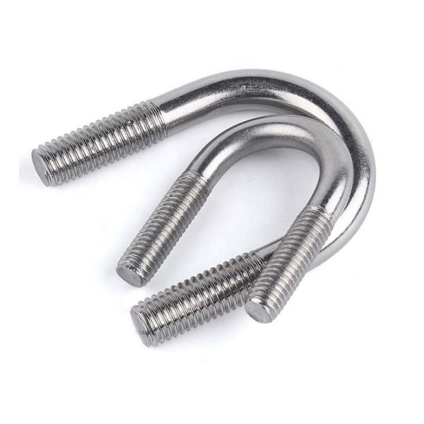Quality 304 316 Stainless Steel Hex Head Bolts UNS Thread U Shape M8 With Nut wholesale