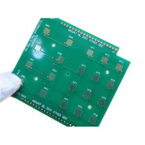 Keypad PCB Hard Gold Circuit Board Built On Tg170 FR-4 With Green Solder Mask